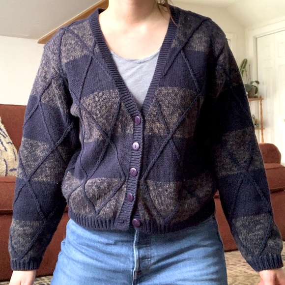 Vintage Sweaters - Vintage Grandpa Cardigan